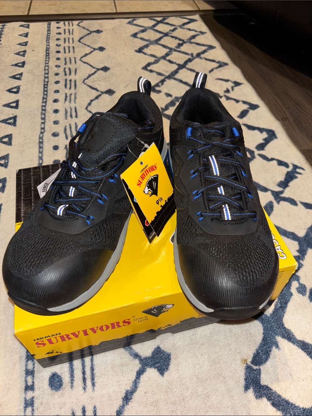 Herman Survivors Mens Cassle! Composite Toe! Oil/Slip Resistant! Size 9.5! NWT